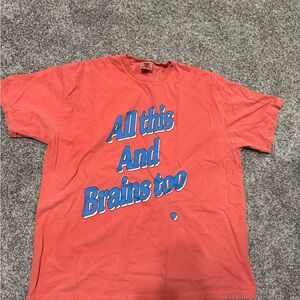 Shop Kristin jones all this and brains too comfort colors size 2XL